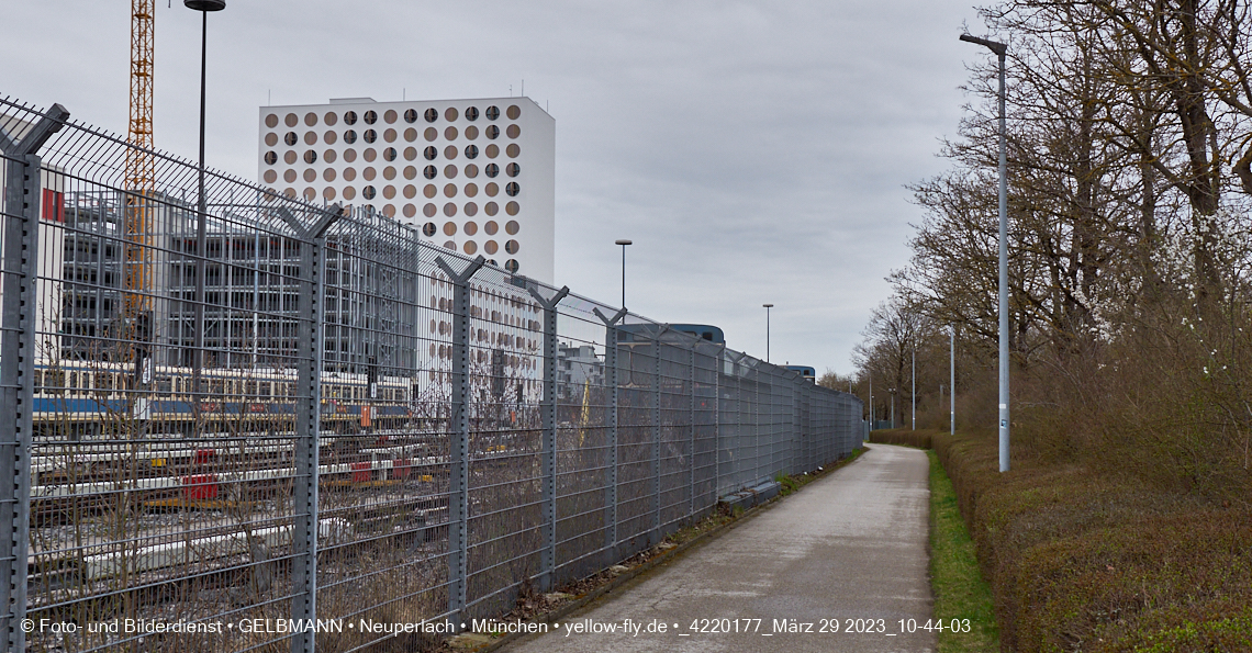 29.03.2023 - Baustelle REVO und Umgebung in Neuperlach